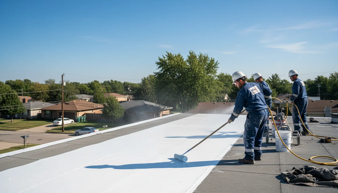 Commercial roof coating in Jarreau, LA near me
